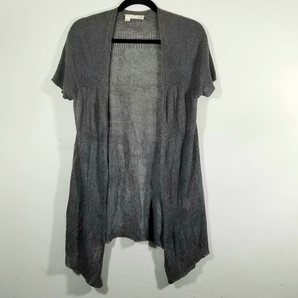 Eileen Fisher Organic Linen Open Front Cardigan